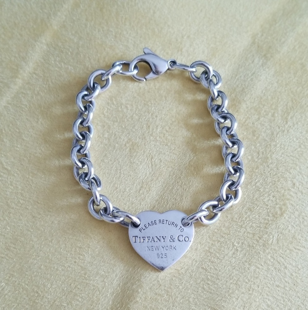 Authentic Tiffany Heart Tag Bracelet